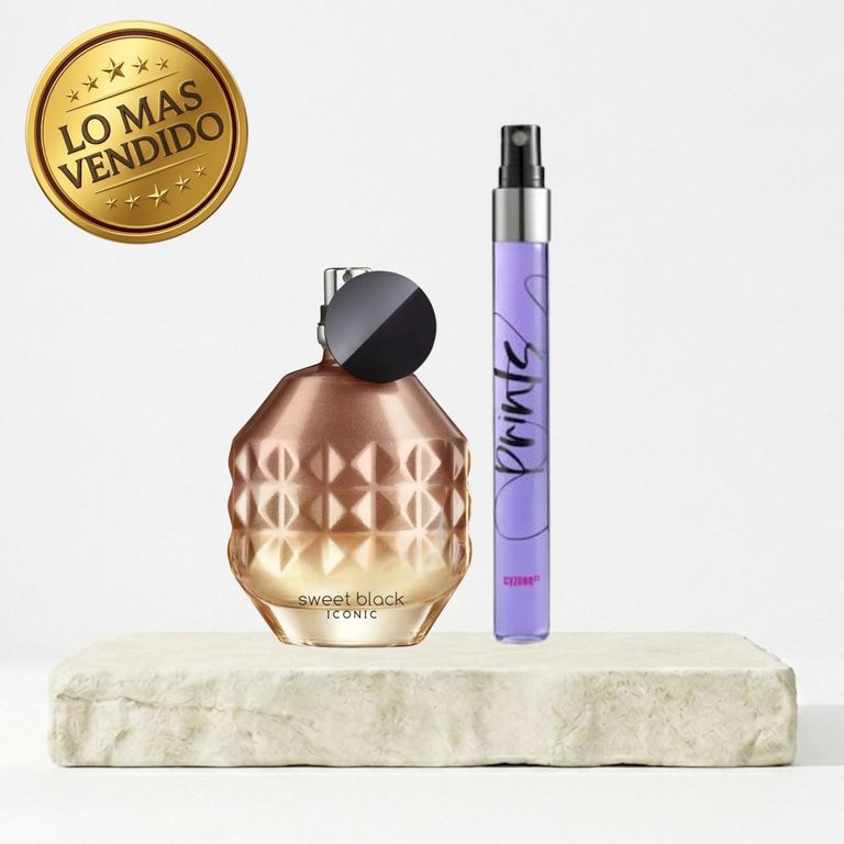 PACK DUO SWEET BLACK ICONIC + PRINTS EAU DE TOILETTE