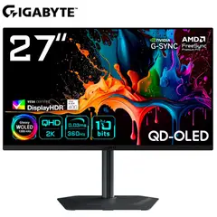 GIGABYTE - Monitor OLED Gaming GO27Q24G 27" 2K QHD, Glossy WOLED, 240HZ, 0.3MS, HDR400