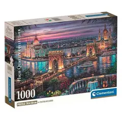 Clementoni - Rompecabeza Luces Del Danubio x1000 pzas