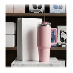 GENERICO - Termo tomatodo 1200ml Térmico ConTapa Rosca Acero Inoxidable Rosado