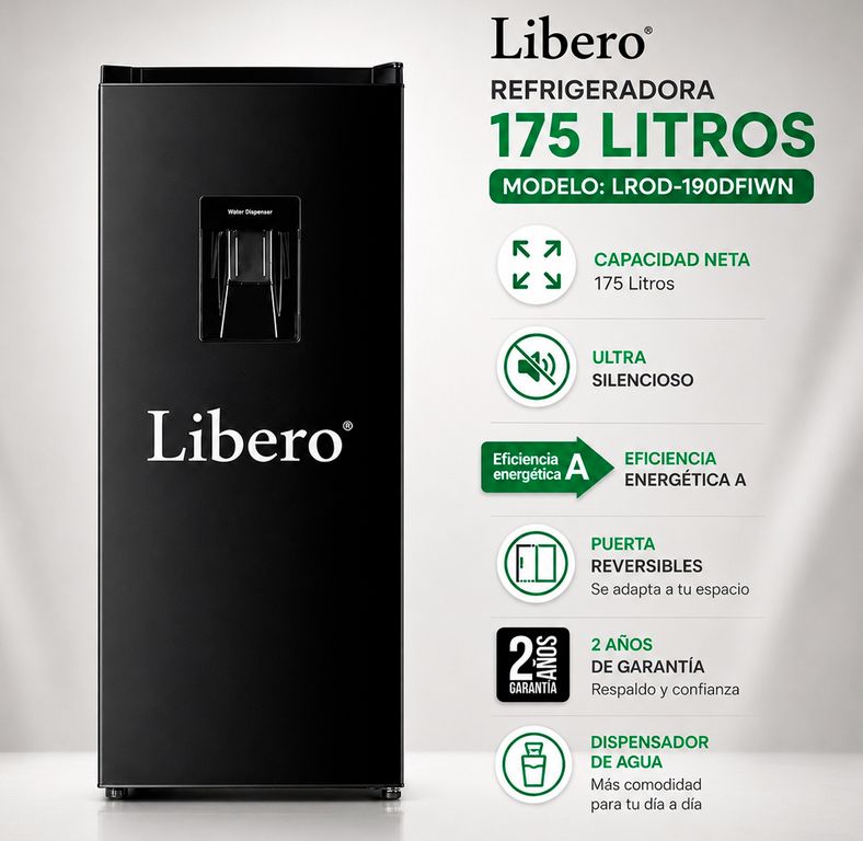 Refrigeradora LROD-190DFIWN