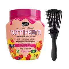 HAIRDO - Tratamiento 3 en 1 Tutti Frutti Nutre y Restaura 1kg + Peine Definidor - Eleve