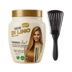 HAIRDO - Tratamiento 3 en 1 Semi Di Lino 1kg + Peine Definidor - Eleve