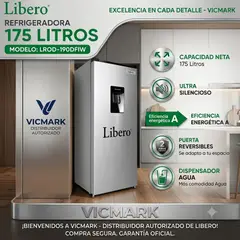 LIBERO - Refrigeradora 175LT con dispensador LROD-190DFIW