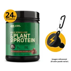 Optimum Nutrition - Proteina Vegana 100% Plant Gold Standard 1lb Chocolate con portasuplementos