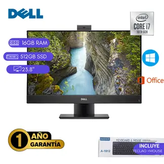 Dell - AIO REACONDICIONADA OPTIPLEX 7490 CORE I7 10MA 16GB RAM 512GB SSD NEGRO