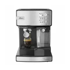 OSTER - Cafetera Espresso BVSTEM6603SS-053 Plateada 15 Bares Compatible con Dolce Gusto
