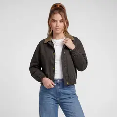 SQUEEZE - Casaca Suede Mujer Galyha