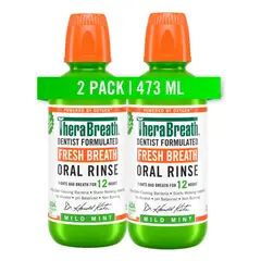 THERABREATH - Mild Mint Enjuague Bucal Sin Alcohol 2x473ml