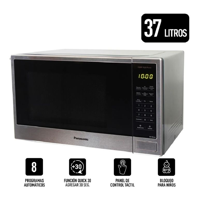 Horno Microondas NN-SB646SRPK - Gris 37L