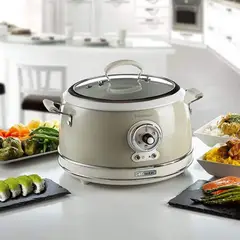 ARIETE - Olla arrocera multifuncion de 3.5 litros beige