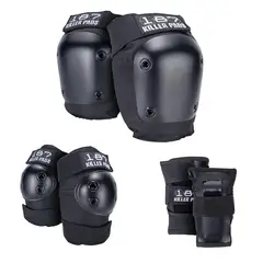 TRIPLE EIGHT - SET DE PROTECCION KILLER PADS 187 RODILLERA + CODERA + MUÑEQUERA S/M