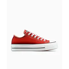 CONVERSE - Zapatillas Chuck Taylor Lift Platform Seasonal Color Rojo