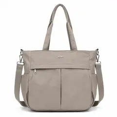 KELLER - Bolso para Mujer Impermeable con Gran Capacidad y Correa Ajustable Beige CT2