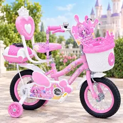 KIDS - Bicicleta para Niña Aro 12 con Luces LED 2026