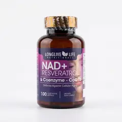 LIFE - NAD+ Resveratrol & Coenzyme Q10 – 100 Cápsulas