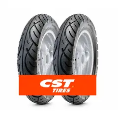 CST - PACK 2 Llantas De Moto Scooter 100-90-10 Cm568 AGARRE PERFECTO EN MOJADO