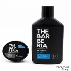 THE BARBERIA - Shampoo AnticaspaAnticaída + Gel Hard Max Fijación