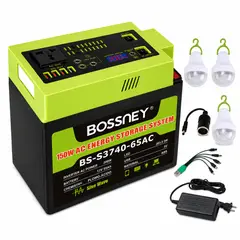 OEM - Generador Solar Portátil 200W Con Batería 55Ah Y Múltiples Puertos USB
