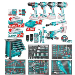 TOTAL - Gabinete porta herramientas Ultra436 piezas industrial