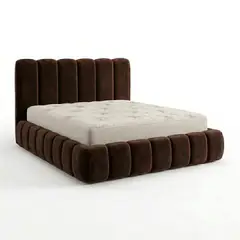 GENERICO - Combo Dormitorio Cama Nube Olimpo King Roble + Colchón Ortopédico