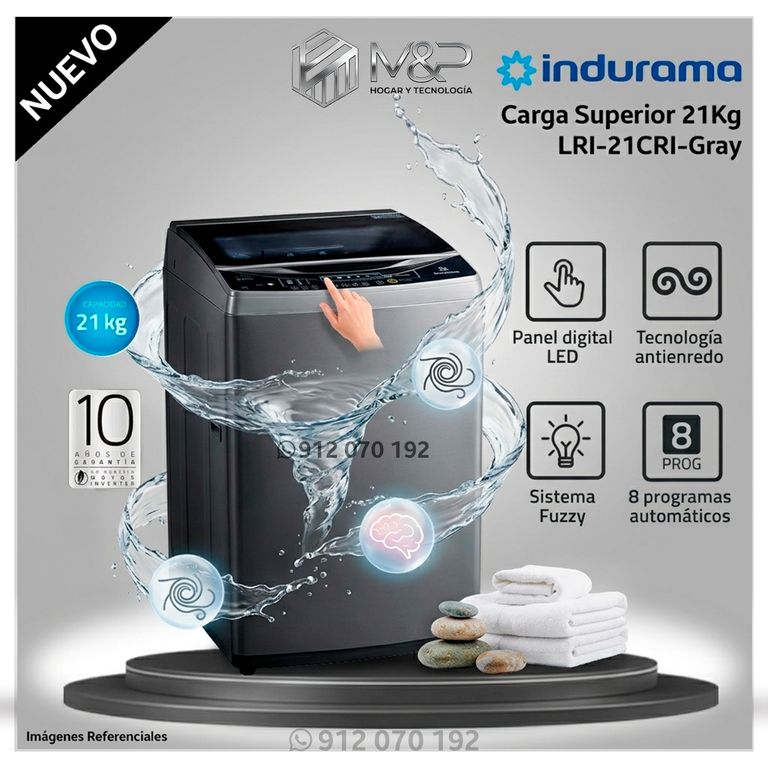 Lavadora 21 Kg Carga Superior LRI-21CRI - Modelo Nuevo