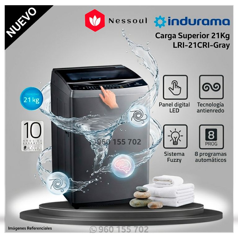 Lavadora 21 Kg Carga Superior LRI-21CRI - Modelo Nuevo