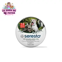 SERESTO - Collar Antipulgas para perros y gatos menor a 8KG