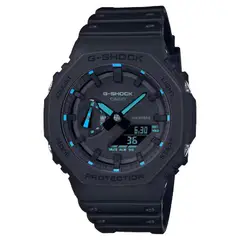 G-Shock - Reloj para Hombre Casio GA-2100 Análogo-Digital de Resina Color Negro Celeste OG-S-63