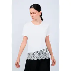 BANATY - POLO DE MANGA CORTA CON ENCAJE NEREA