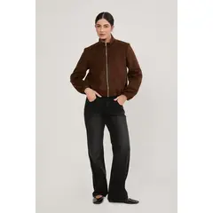 BANATY - CASACA BOMBER CON CUELLO ALTO MOON