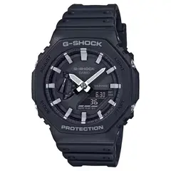 G-Shock - Reloj para Hombre Casio GA-2100 Análogo-Digital de Resina Color Negro Blanco OG-S-104