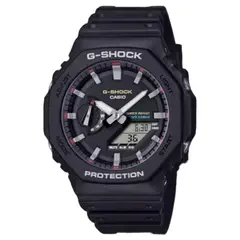 G-Shock - Reloj para Hombre Casio GA-2100 Análogo-Digital de Resina Color Negro Rojo OG-S-106