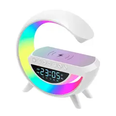 OEM - Parlante Bluetooth Radio Reloj Lampara Led Cargador Inalambrico Dock