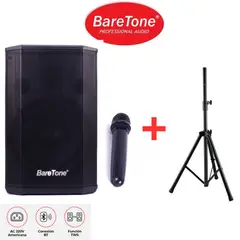 BARETONE - Combo Parlante profesional MAX-B8 + Soporte