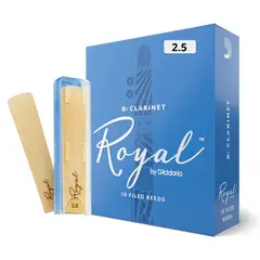 ROYAL - Cañas Clarinete 2.5 Caja x10 - by D'Addario ORIGINAL