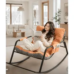 GENERICO - SILLA MECEDORA SILLON SOFA EXTRA GRANDE ALMOHADA DOBLE CARA TERRAZA JARDIN PLAYA DESCANSO