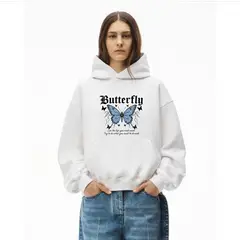 PEACE AND LOVE - Polera Unisex Mariposa Estampado