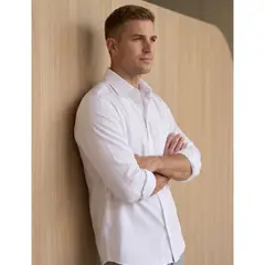 GENERICO - PM Executive I Camisa blanca de vestir para hombre - Regular Fit
