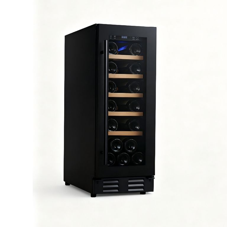 VINERA PARA 20 BOTELLAS KSW201TWIBL VIDRIO NEGRO - 1 PUERTA