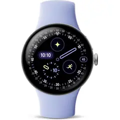 GOOGLE - Pixel Reloj 4 41mm - Caja De Aluminio Plata Pulido Con Iris Correa Activa