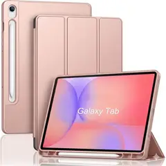 GENERICO - Funda para Samsung Galaxy Tab S7 de 10.9 + Porta Lápiz + Rosa Oro