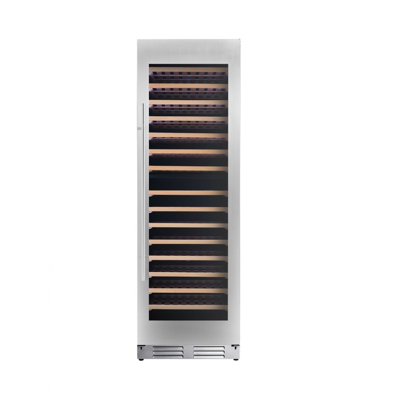 VINERA PARA 146 BOTELLAS KSW1462TWISS ACERO - 1 PUERTA - DOBLE TEMPERATURA