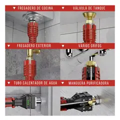 OEM - Herramienta Multifuncional 18 En 1 Para Gasfitería Con Accesorios Intercambiables