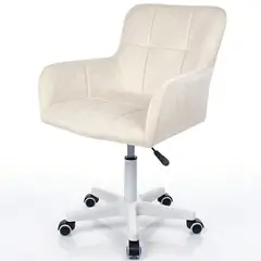 BUCKINGHAM - Silla Giratoria de Escritorio Oficina Curve Blanca
