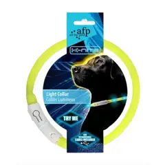 GENERAL - Collar con luz recargable con USB Light collar