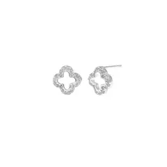 BALIQ - Aretes Trébol Plata 925