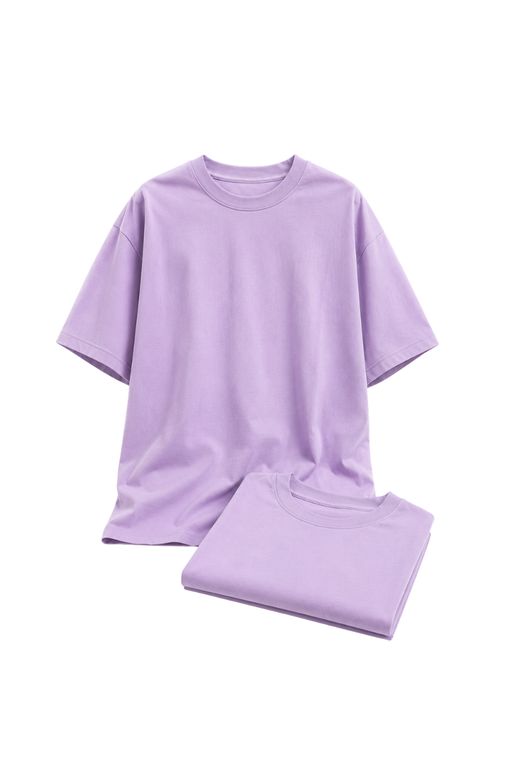 DUOPACK POLOS OVERSIZE BASICO LILA