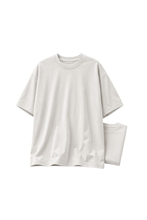 DUOPACK POLOS OVERSIZE BASICO PERLA