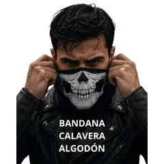 GENERICO - PACK 2 CUELLERAS BANDANAS DE ALGODÓN NEGRO